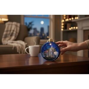 Disney Sketchbook Ornament Collection - Four Parks with Fireworks - Light Up NWT